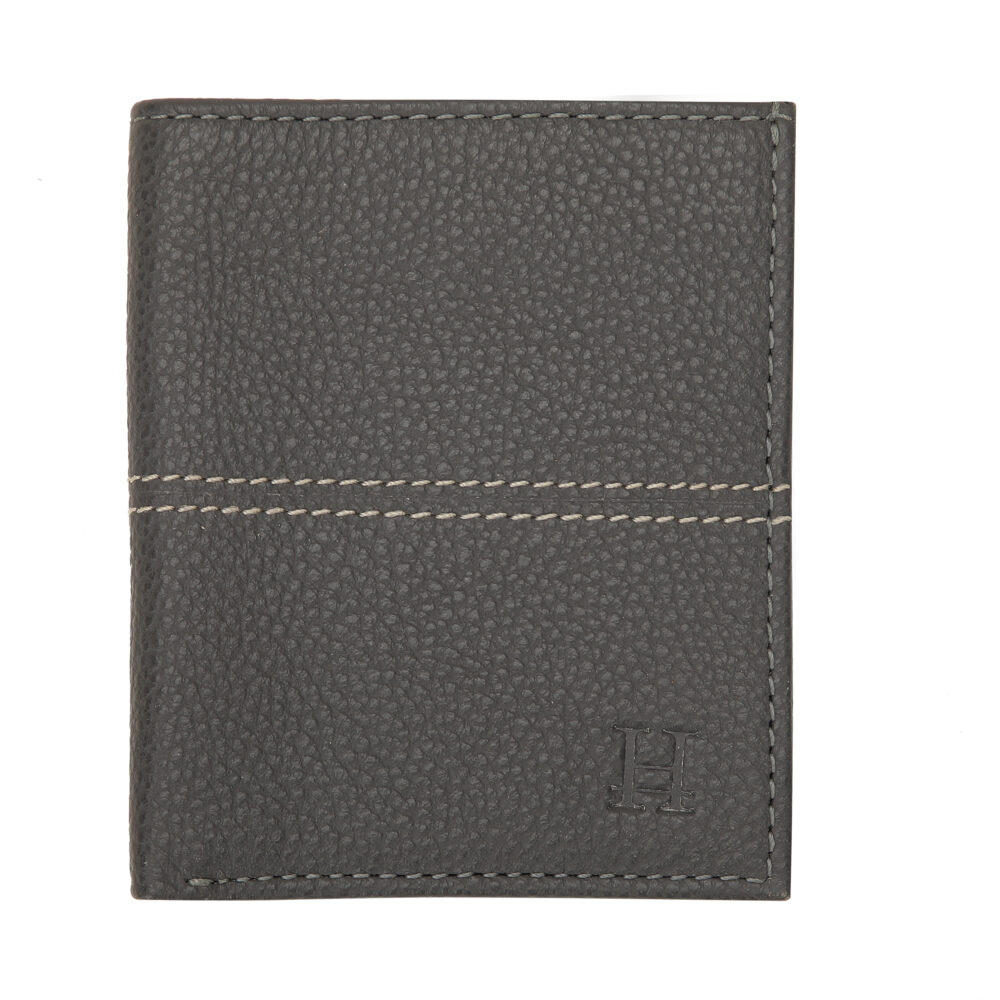 Grey Bi Fold Business Cards Wallet - Image 3