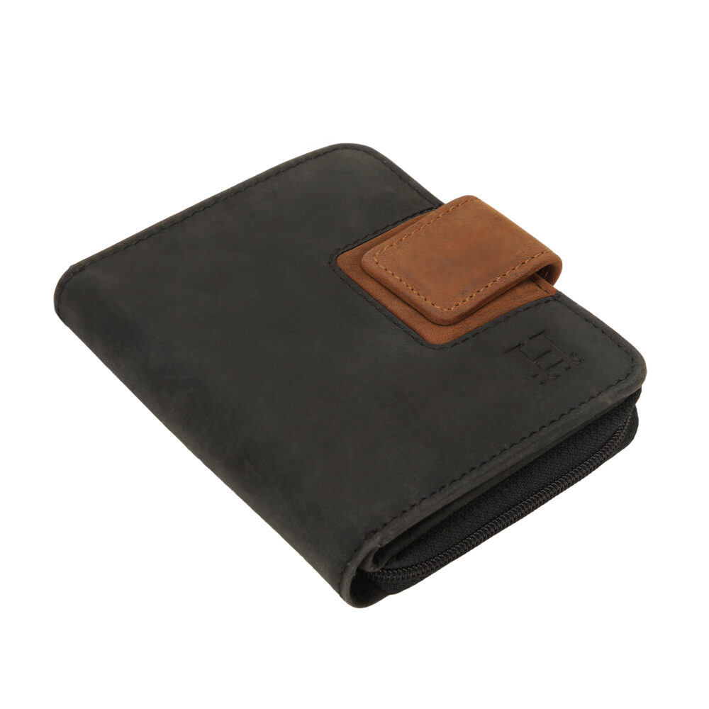 Black and Tan Bi Fold Wallet - Image 4