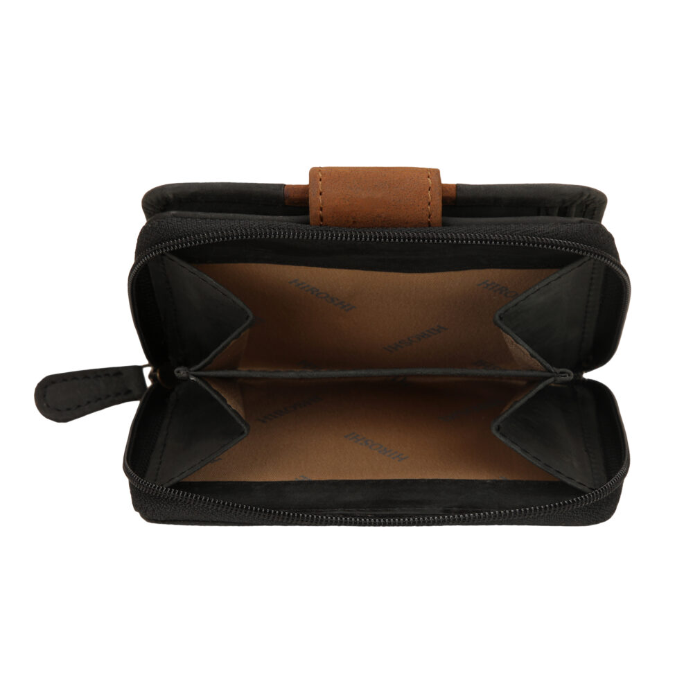 Black and Tan Bi Fold Wallet - Image 7