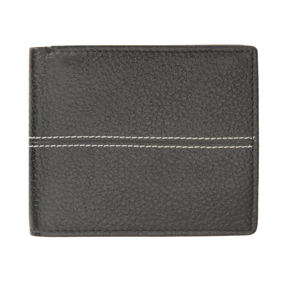 Black Bi Fold Wallet - Image 3