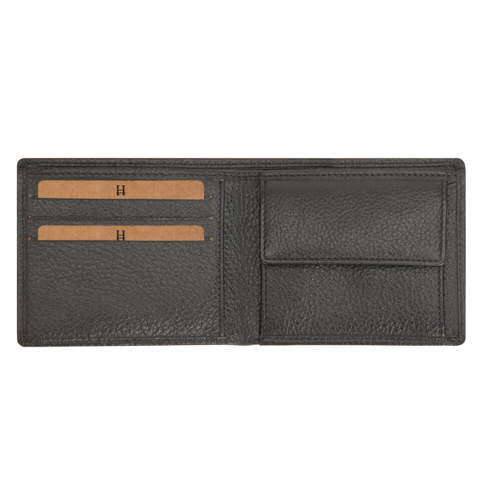Black Bi Fold Wallet - Image 6