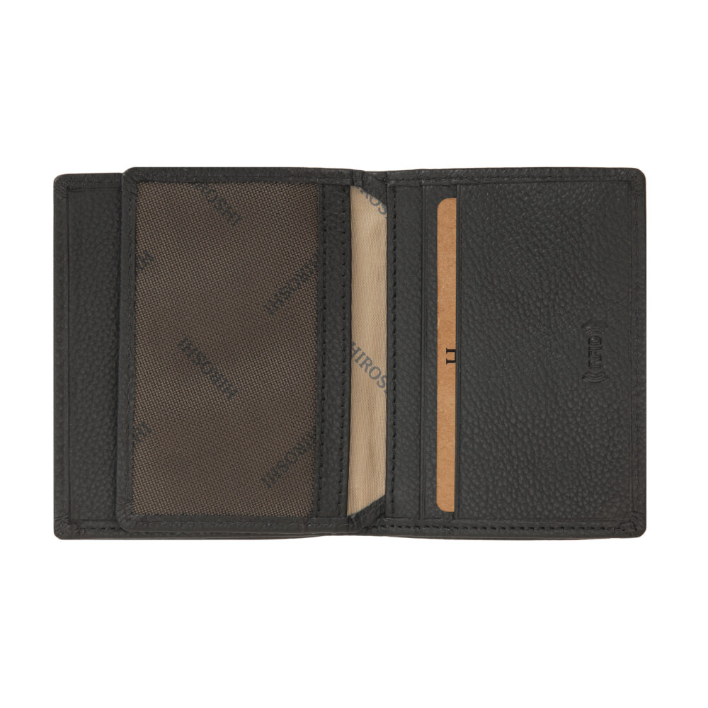 Black Bi Fold Business Cards Wallet - Image 4