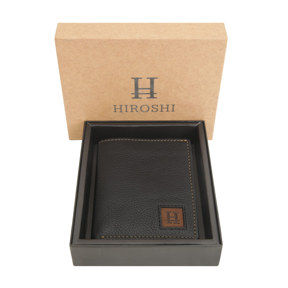 Black Bi Fold Business Cards Wallet - Image 2