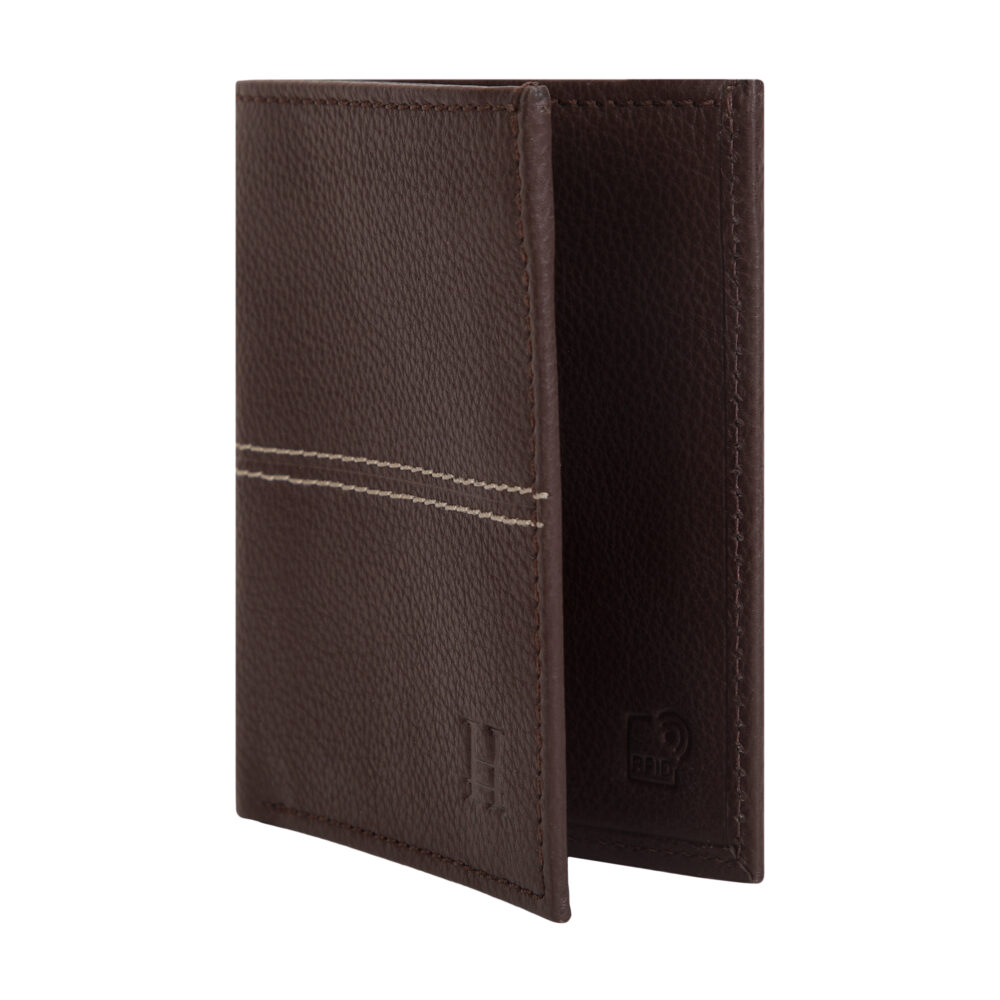 Brown Bi Fold Business Cards Wallet - Image 6