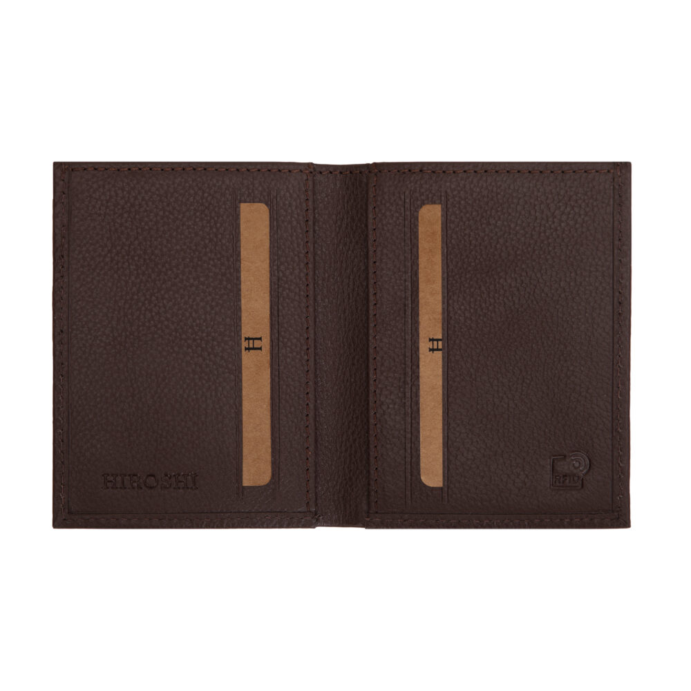 Brown Bi Fold Business Cards Wallet - Image 7