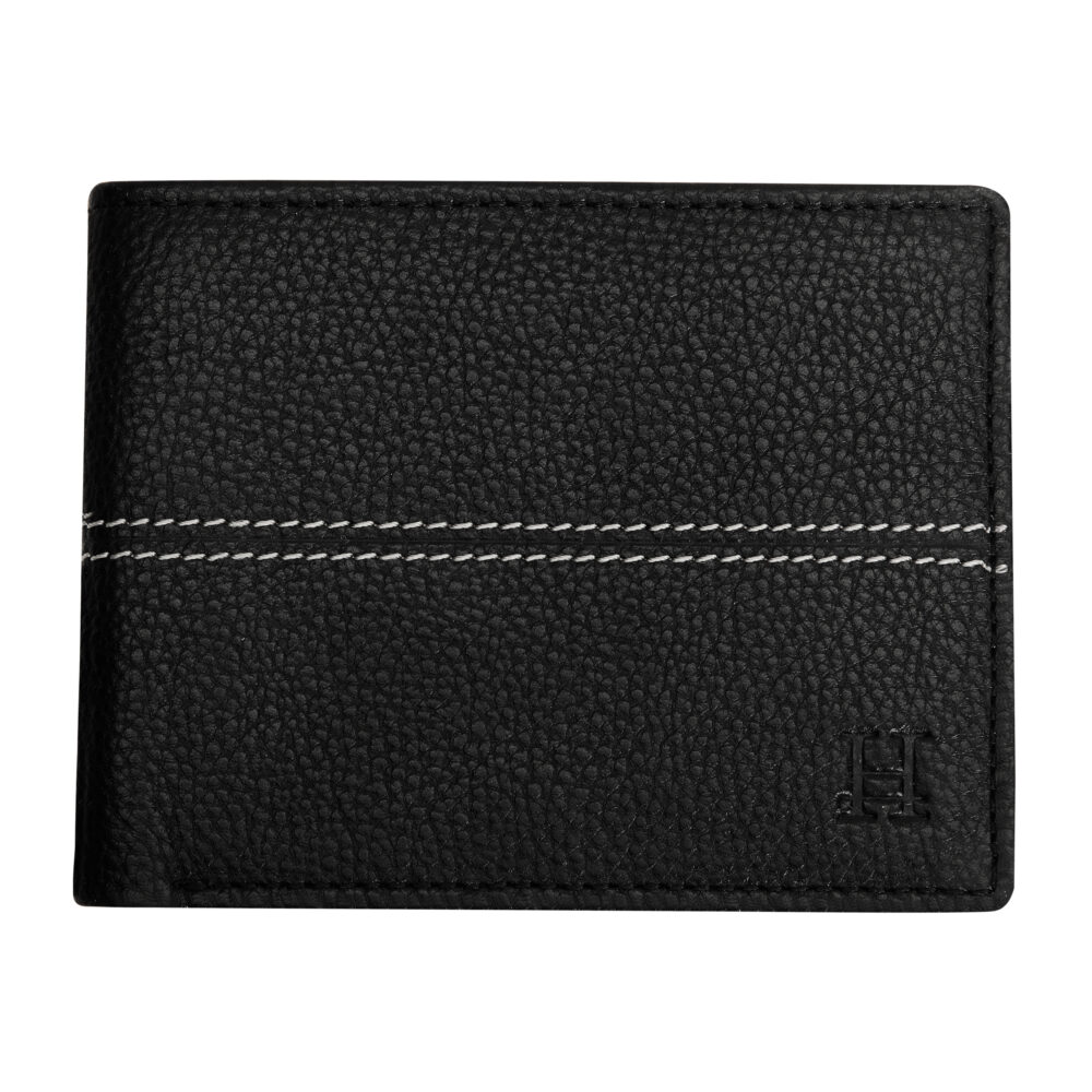 Black Bi Fold Business Cards Wallet - Image 2