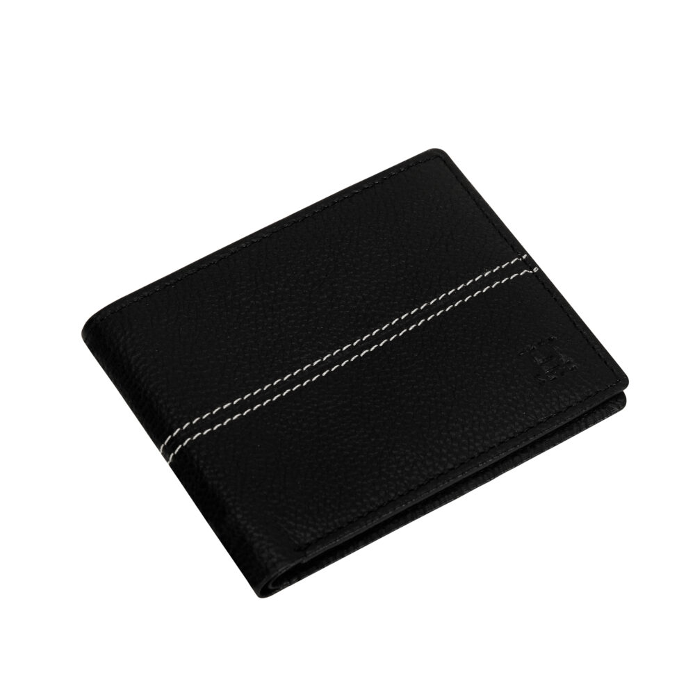 Black Bi Fold Business Cards Wallet - Image 3