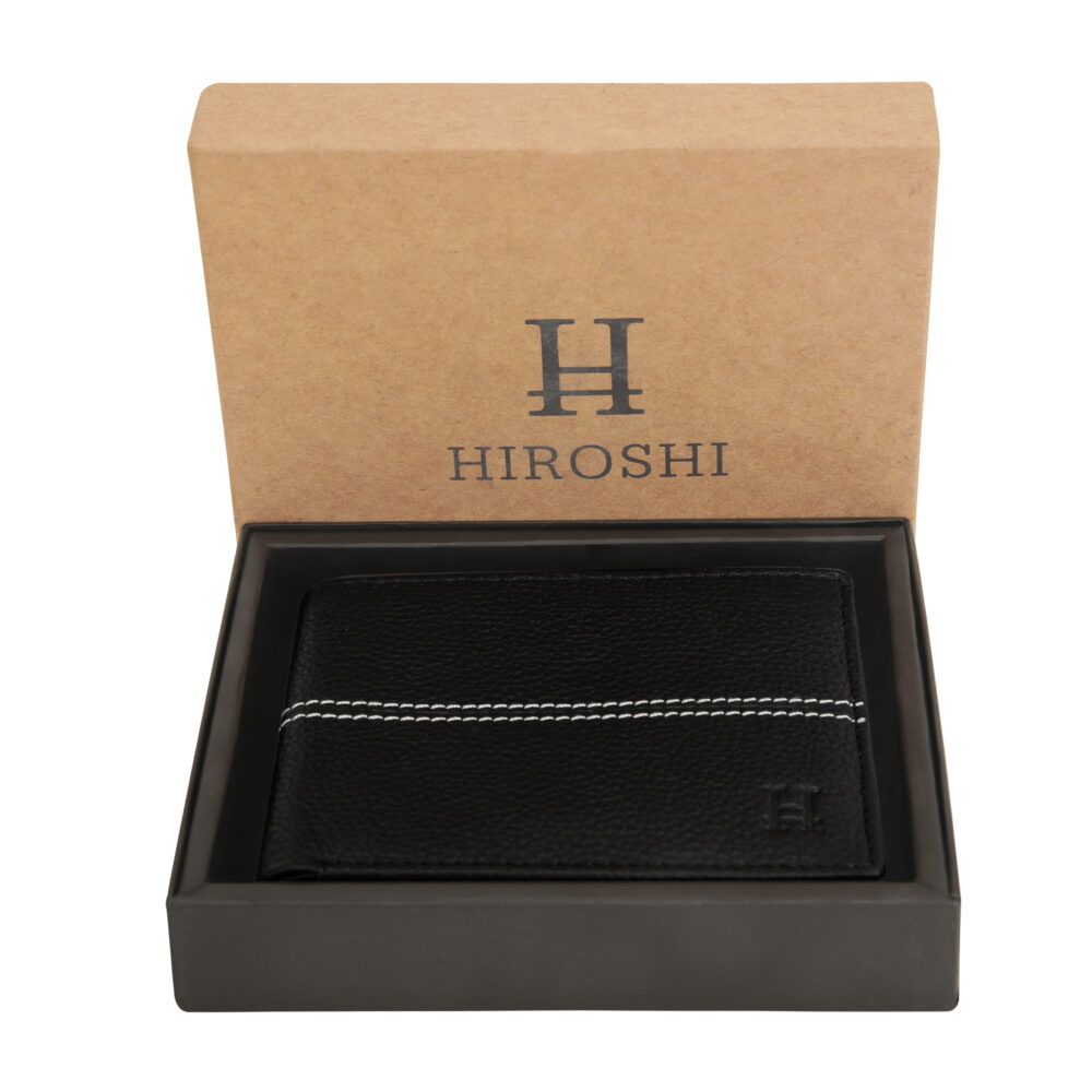 Black Bi Fold Business Cards Wallet - Image 7
