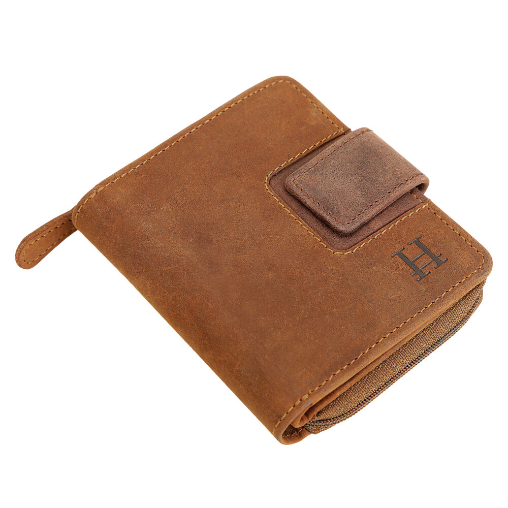 Tan and Brown Bi Fold Wallet - Image 6