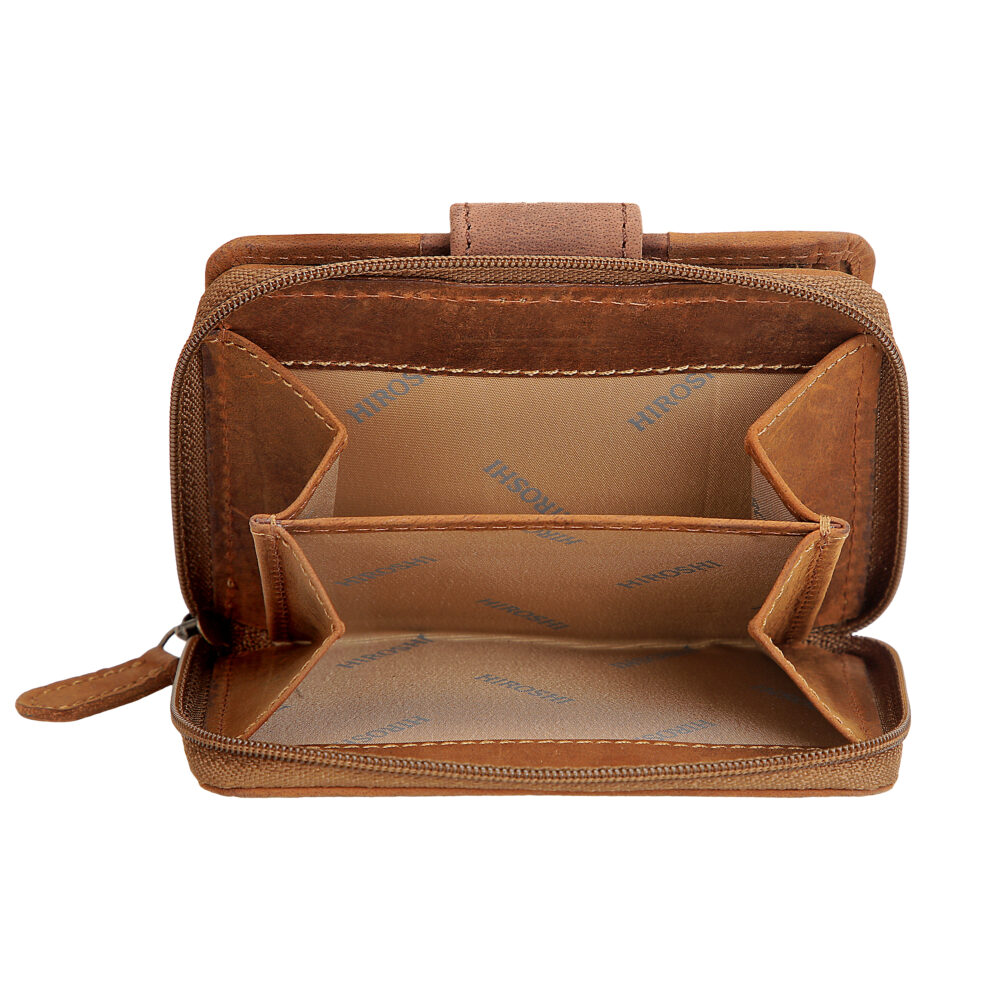 Tan and Brown Bi Fold Wallet - Image 4