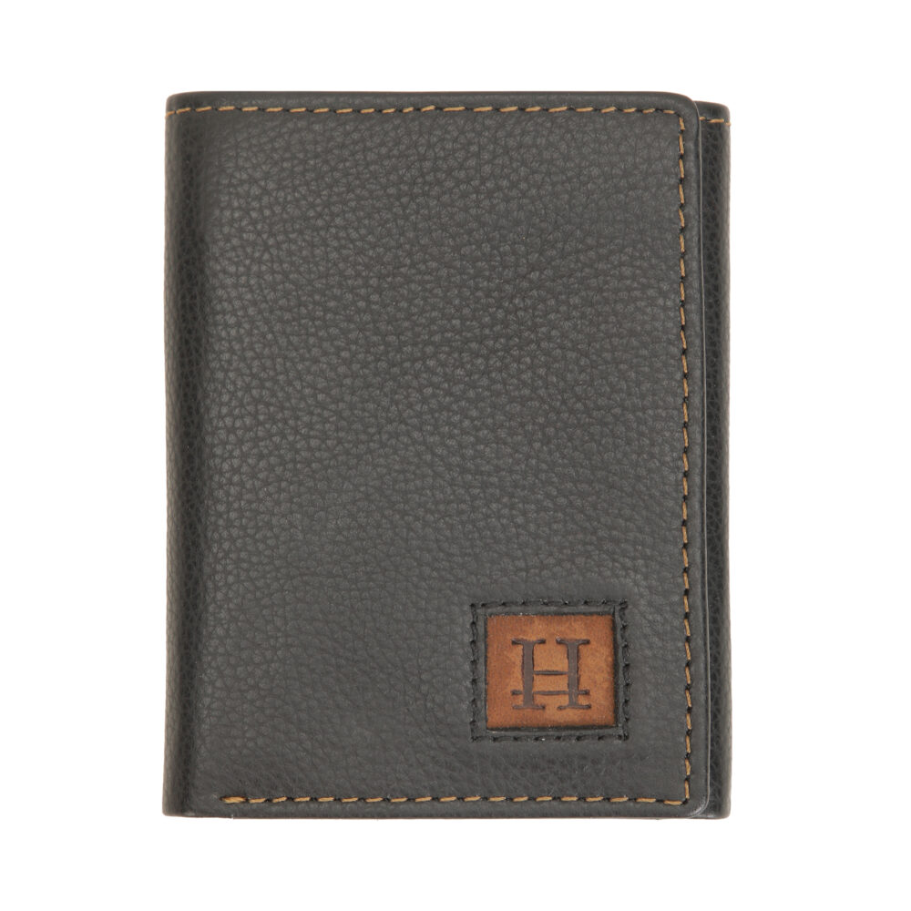 Black Tri Fold Wallet - Image 2