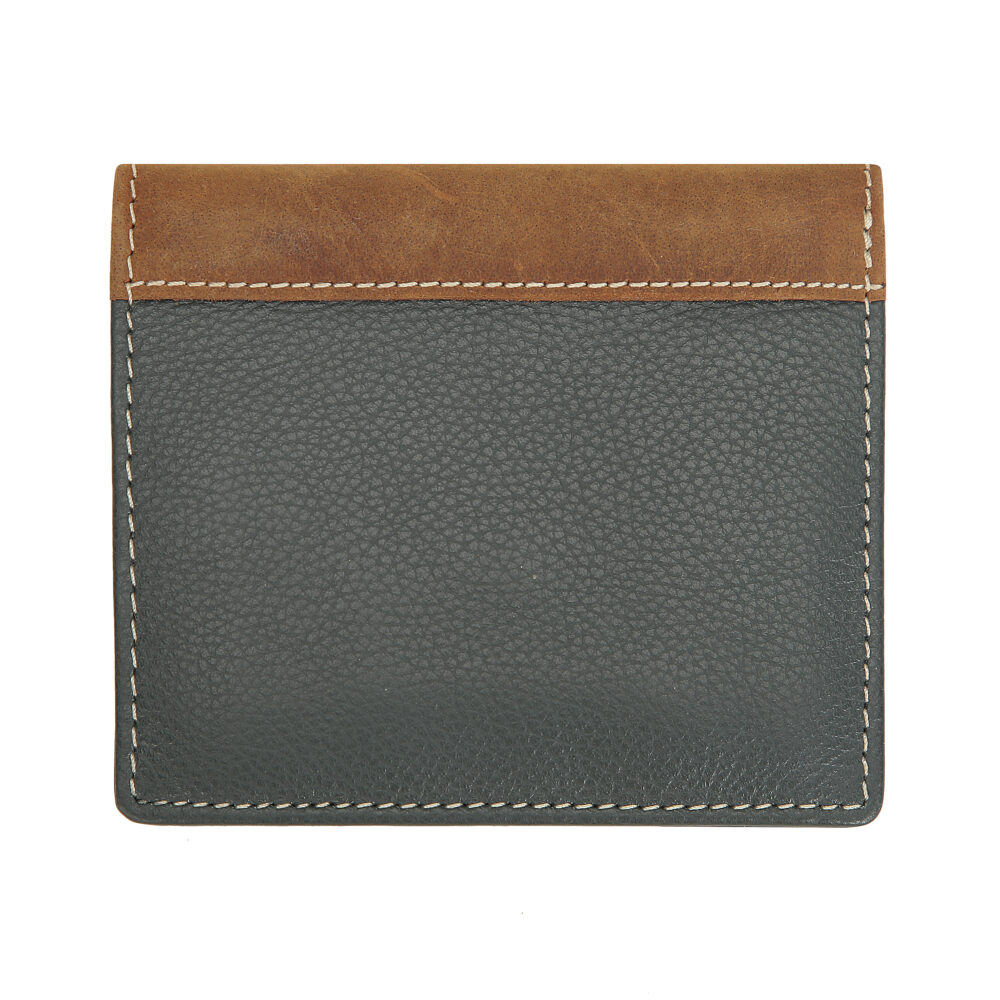 Aaron Green Tan Bi Fold Wallet - Image 5