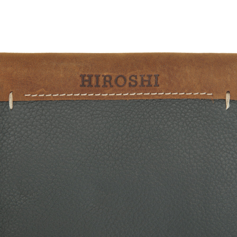 Aaron Green Tan Bi Fold Wallet - Image 7
