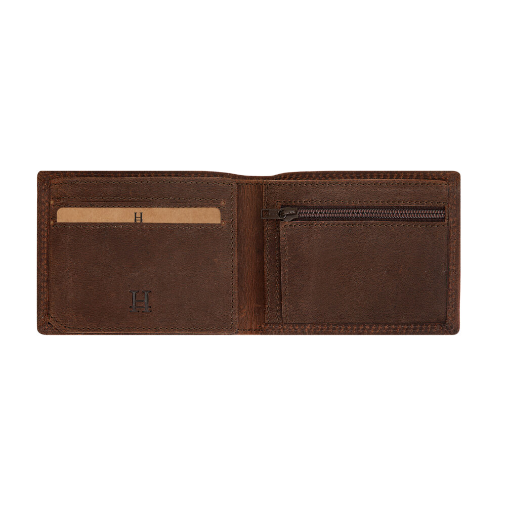 Tokyo Brown Bi Fold Wallet - Image 5