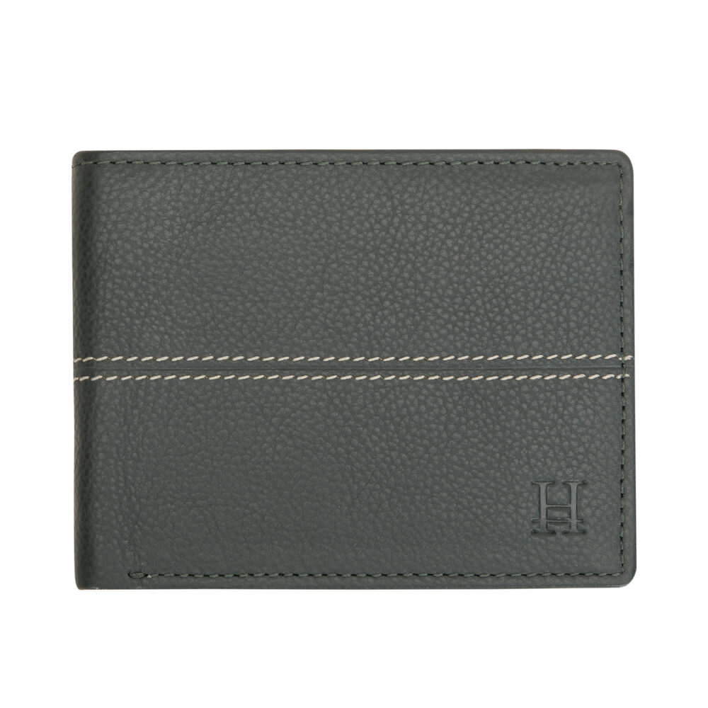 Green Bi Fold Business Cards Wallet - Image 2