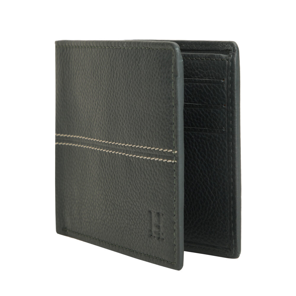 Green Bi Fold Business Cards Wallet - Image 5