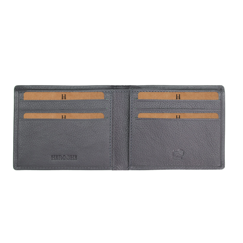 Navy Bi Fold Business Cards Wallet - Image 5