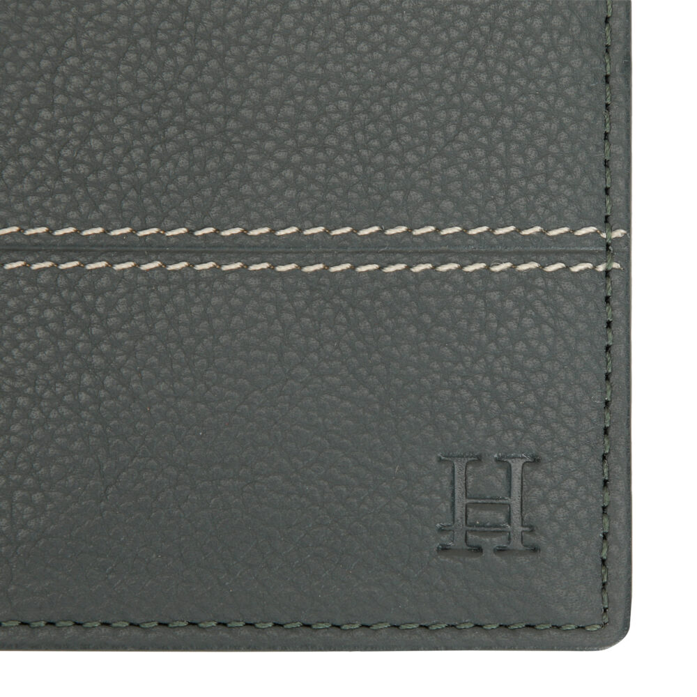 Green Bi Fold Business Cards Wallet - Image 3