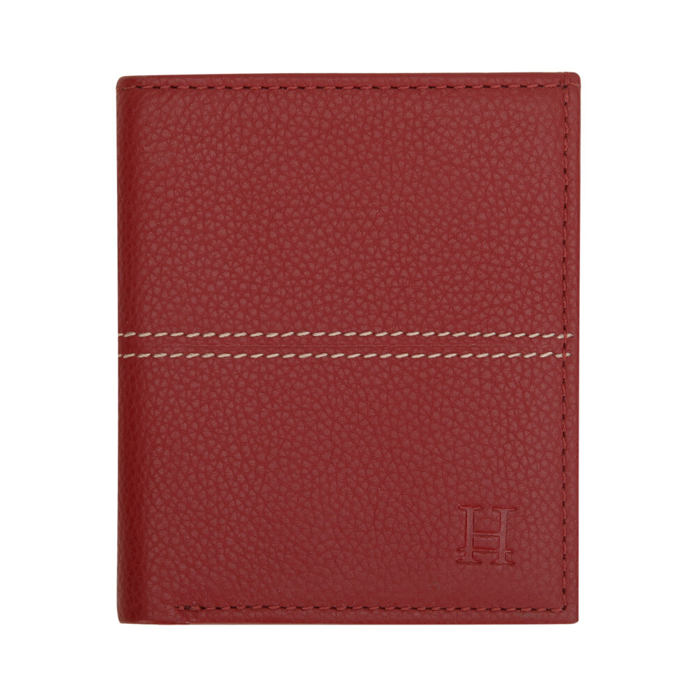 Red Bi Fold Business Cards Wallet - Image 3
