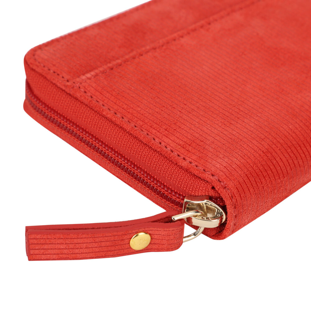 Hiroshi Party Cool Red Zip Around Purse - Image 5