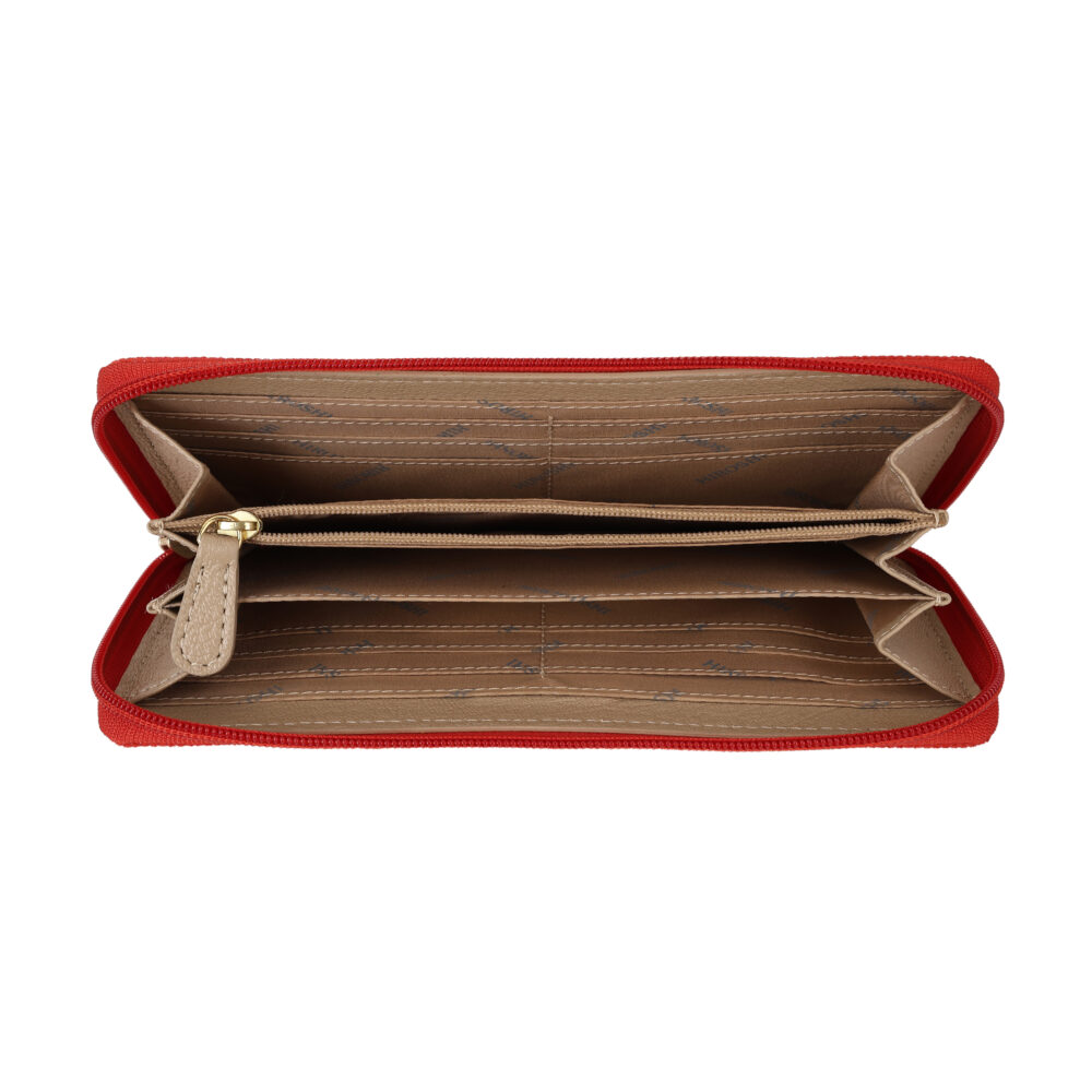 Hiroshi Party Cool Red Zip Around Purse - Image 6