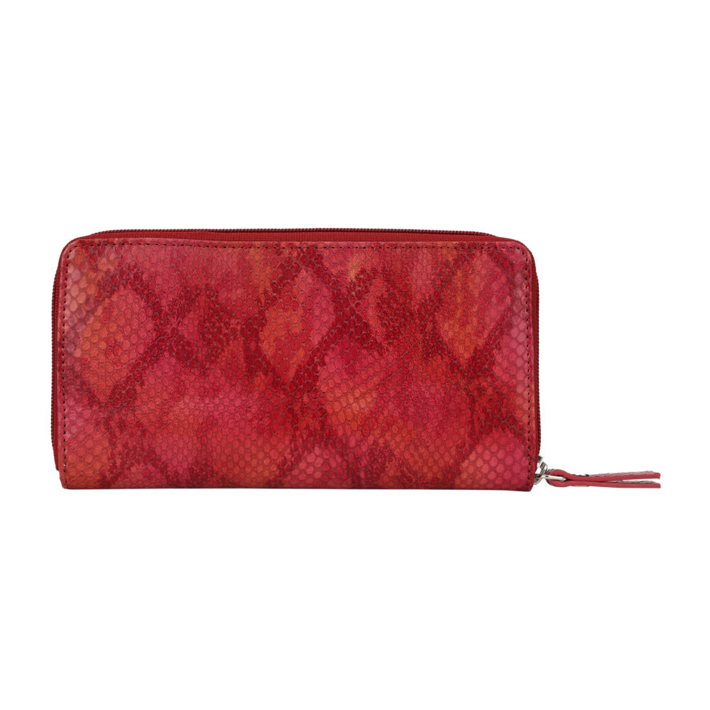 Hiroshi Party Red Zip Around Purse - Image 3
