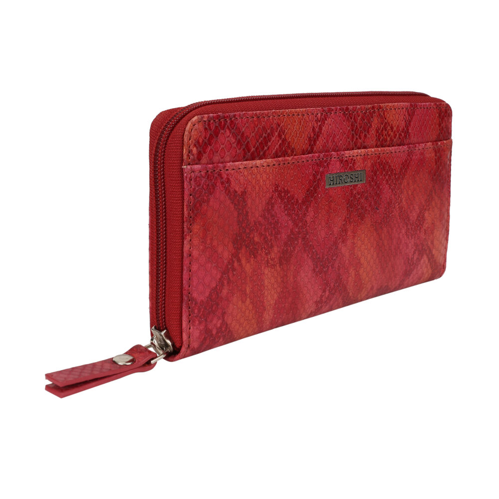 Hiroshi Party Red Zip Around Purse - Image 4