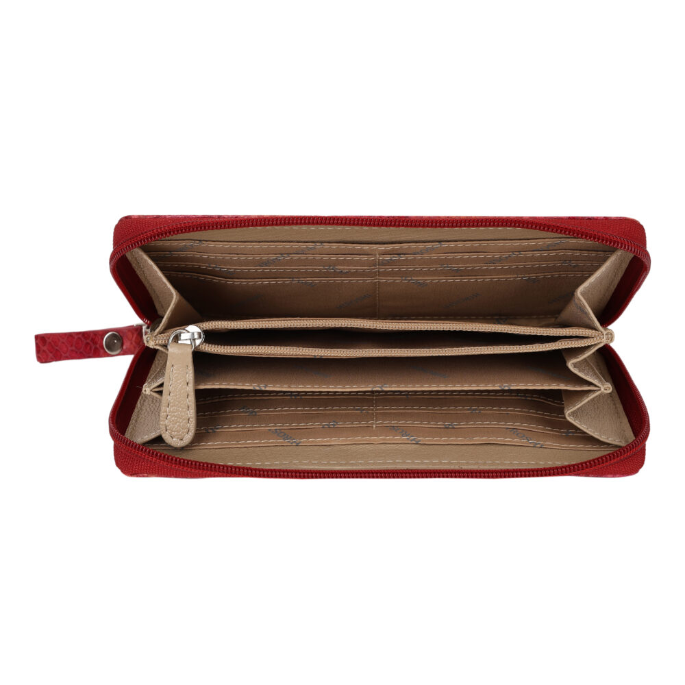 Hiroshi Party Red Zip Around Purse - Image 6