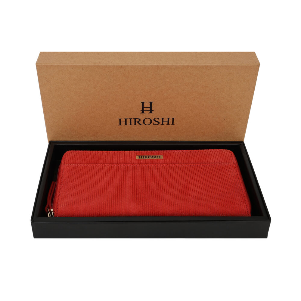 Hiroshi Party Cool Red Zip Around Purse - Image 7