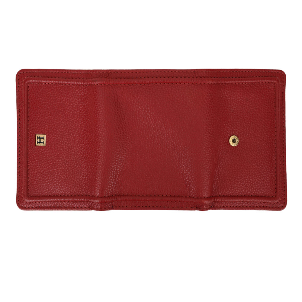 Hiroshi Genuine Leather Ladies Bi Fold Red Purse - Image 6