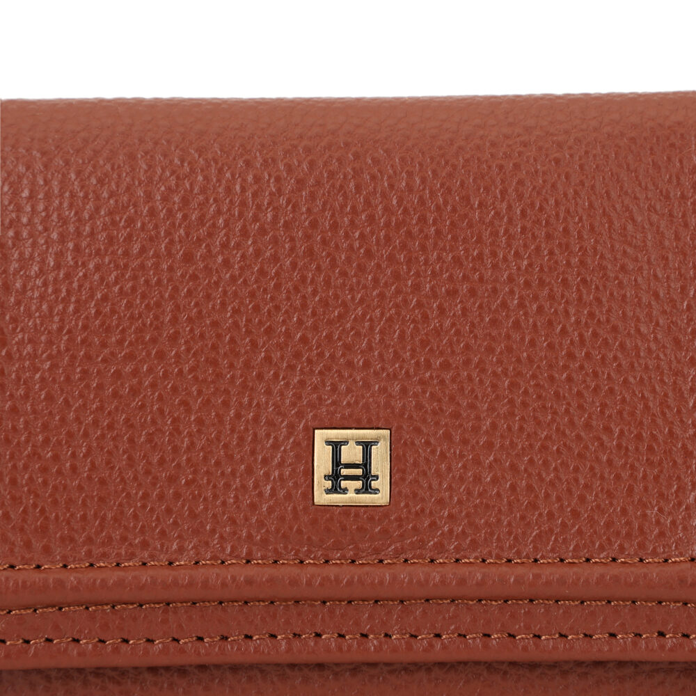Hiroshi Genuine Leather Ladies Bi Fold Tan Purse - Image 2