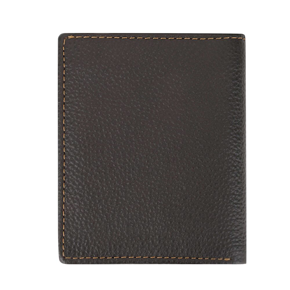 Dark Brown Bi Fold Business Cards Wallet - Image 5