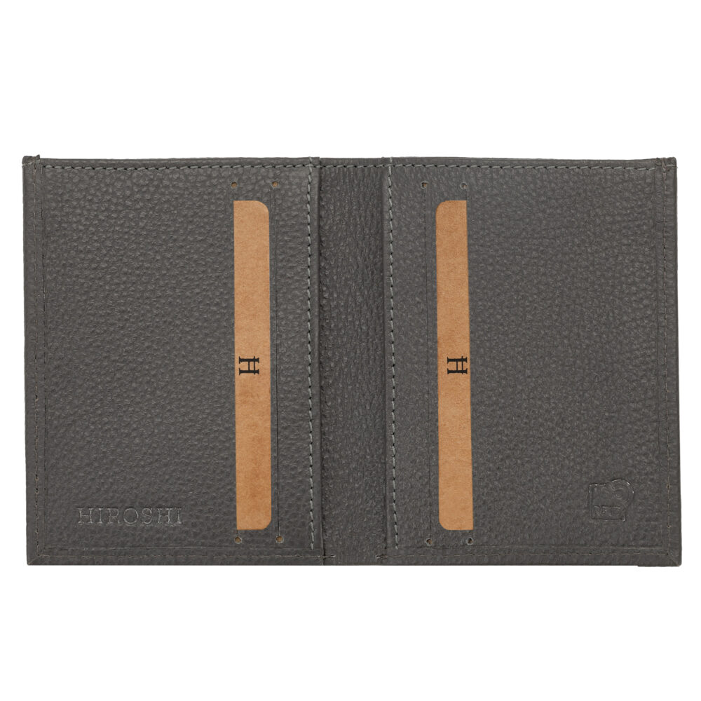 Grey Bi Fold Business Cards Wallet - Image 7