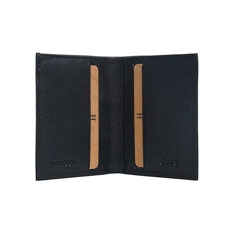 Black Bi Fold Business Cards Wallet - Image 5