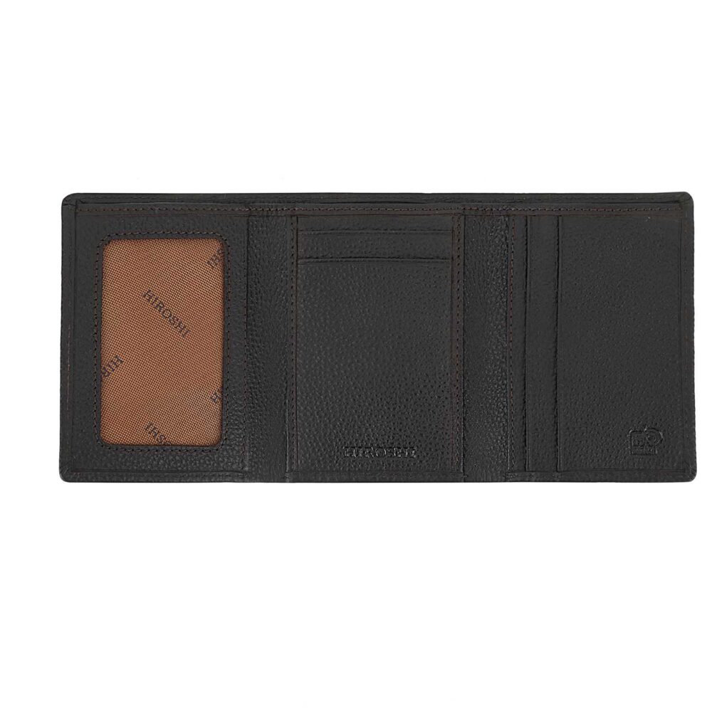Dark Brown Tri Fold Wallet - Image 7