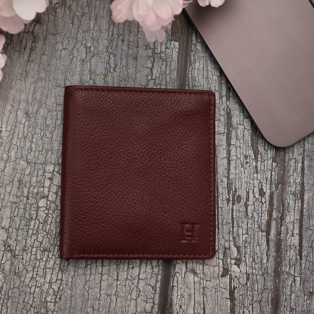 Wine Bi Fold Wallet