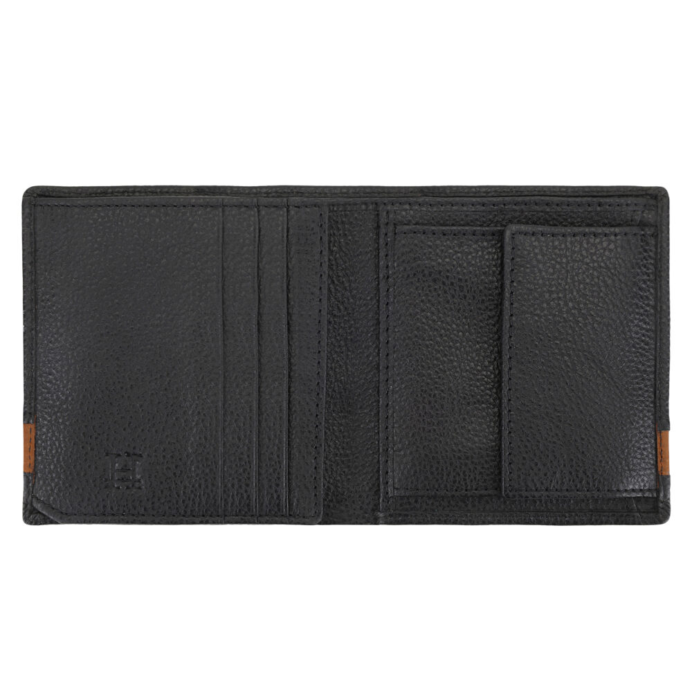 Black And Tan Bi Fold Wallet - Image 6