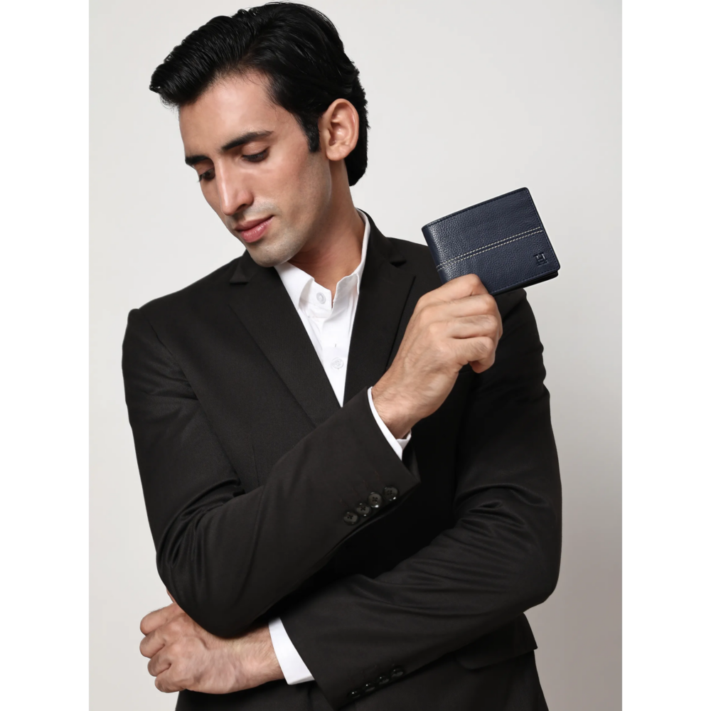 Ralph Navy Bi Fold Wallet