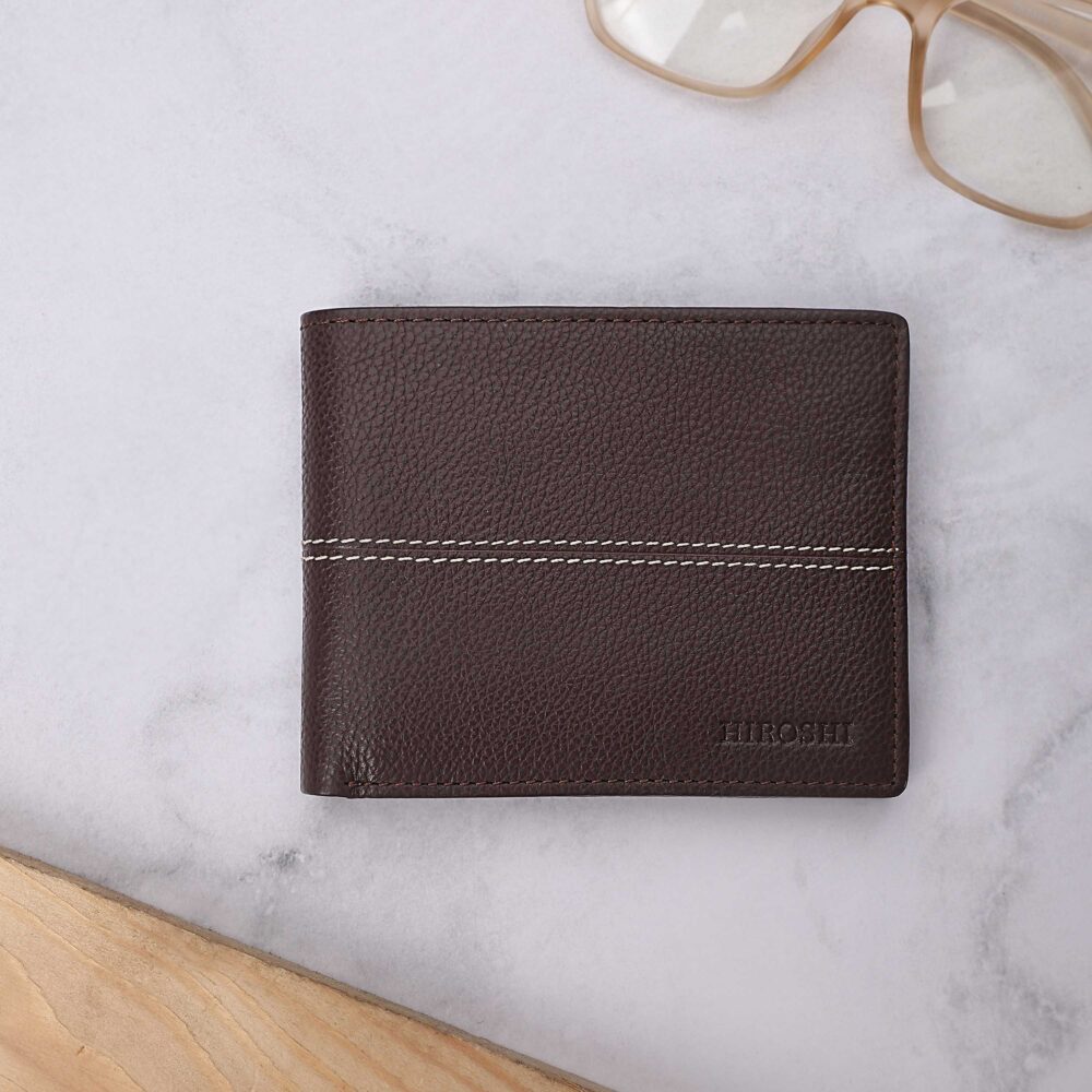 Brown Bi Fold Stylish Wallet - Image 3