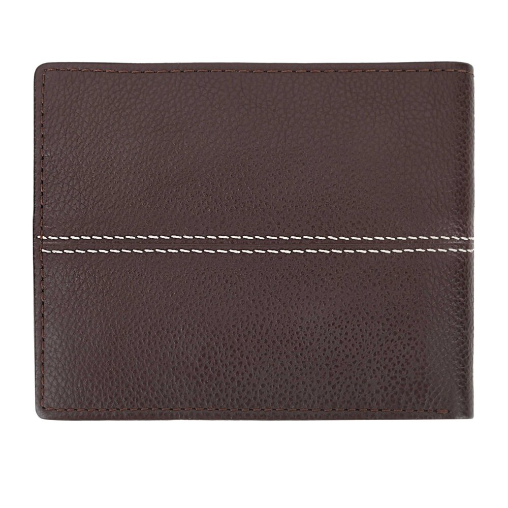 Brown Bi Fold Stylish Wallet - Image 6