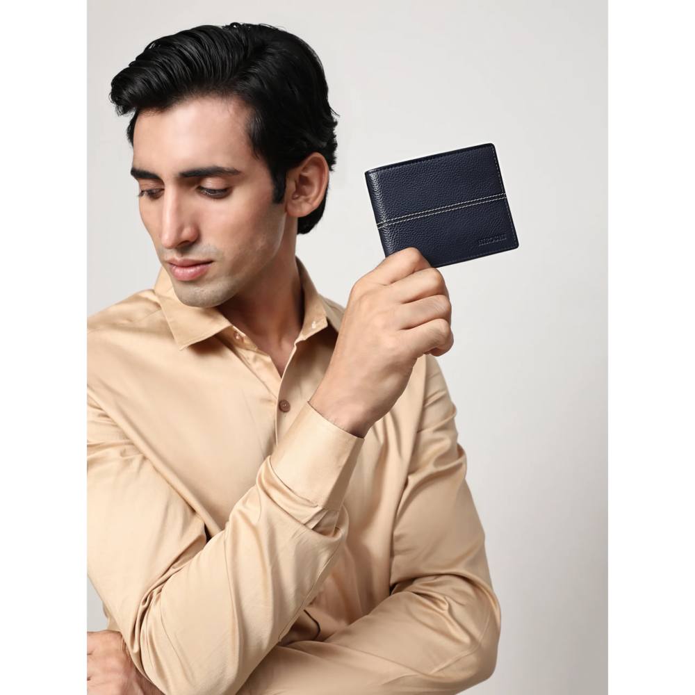 Navy Bi Fold Stylish Wallet