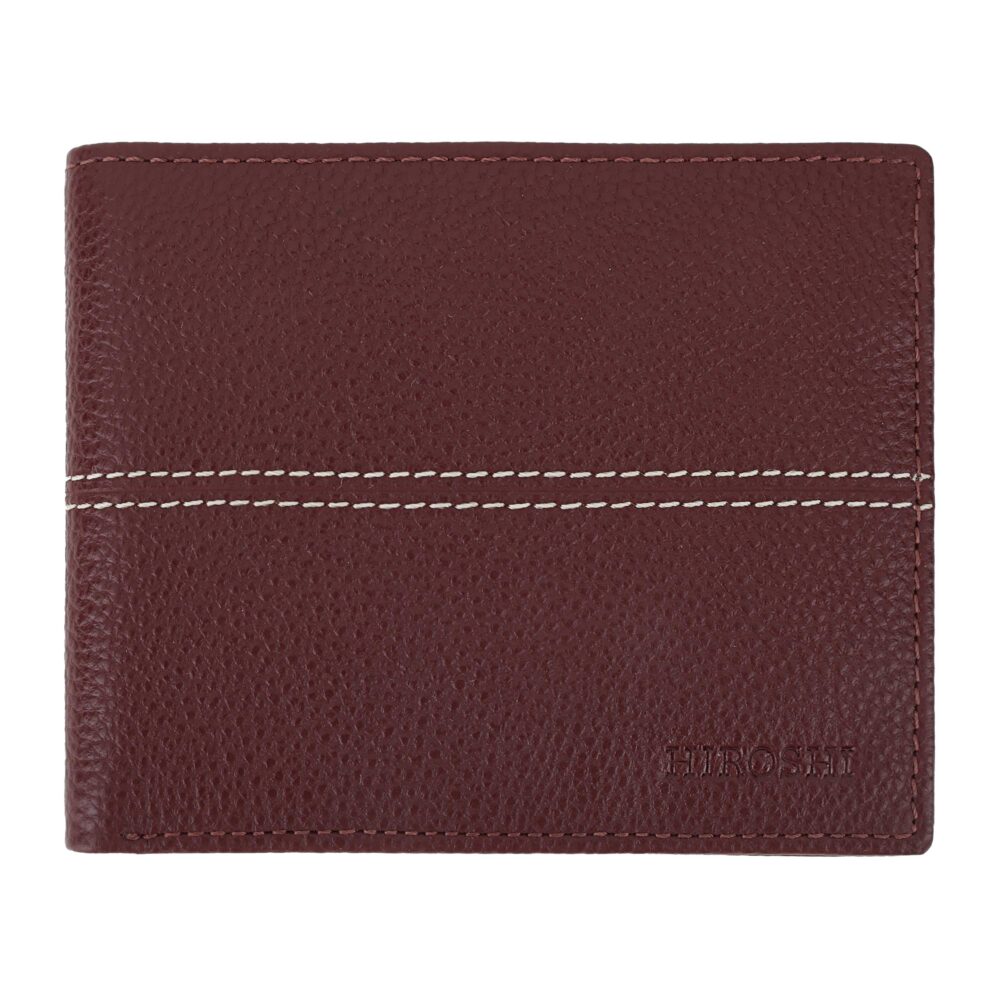 Wine Bi Fold Stylish Wallet - Image 5