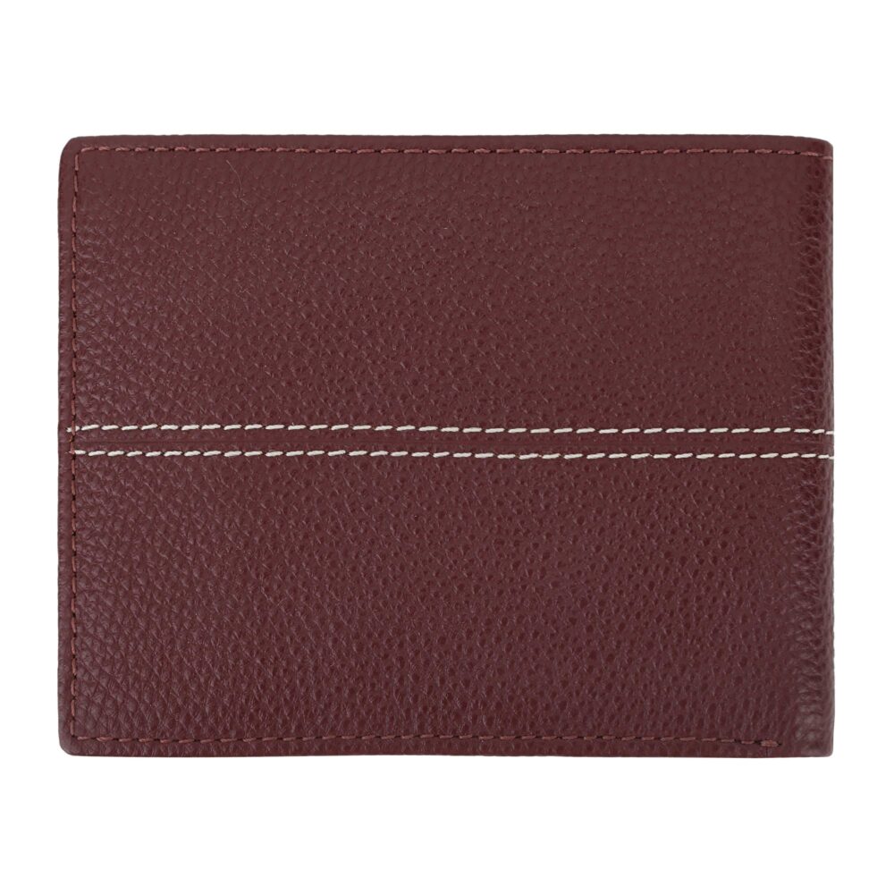Wine Bi Fold Stylish Wallet - Image 6