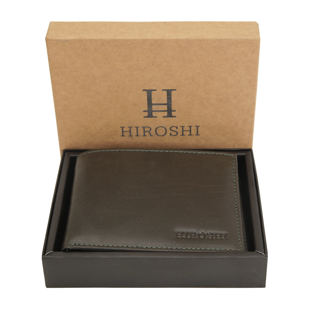Green Bi Fold Wallet