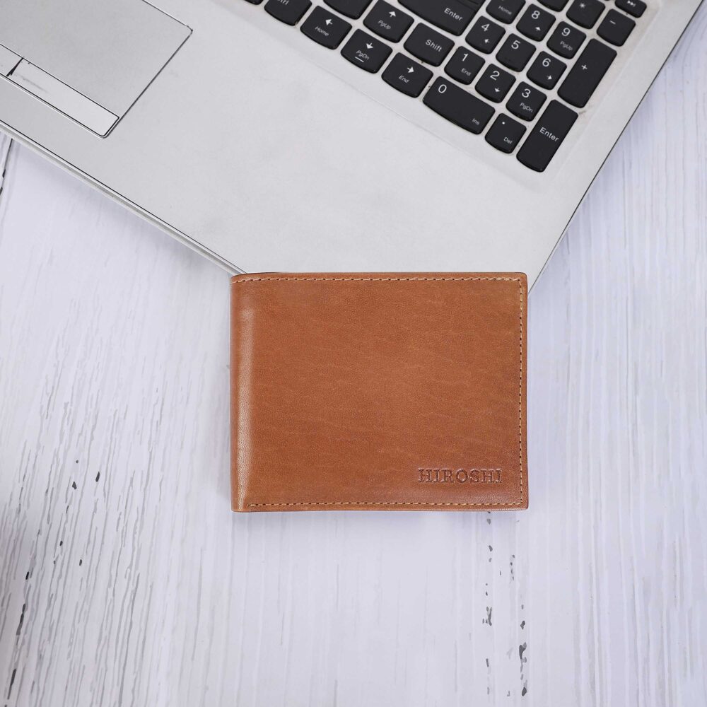 Tan Bi Fold Wallet - Image 3