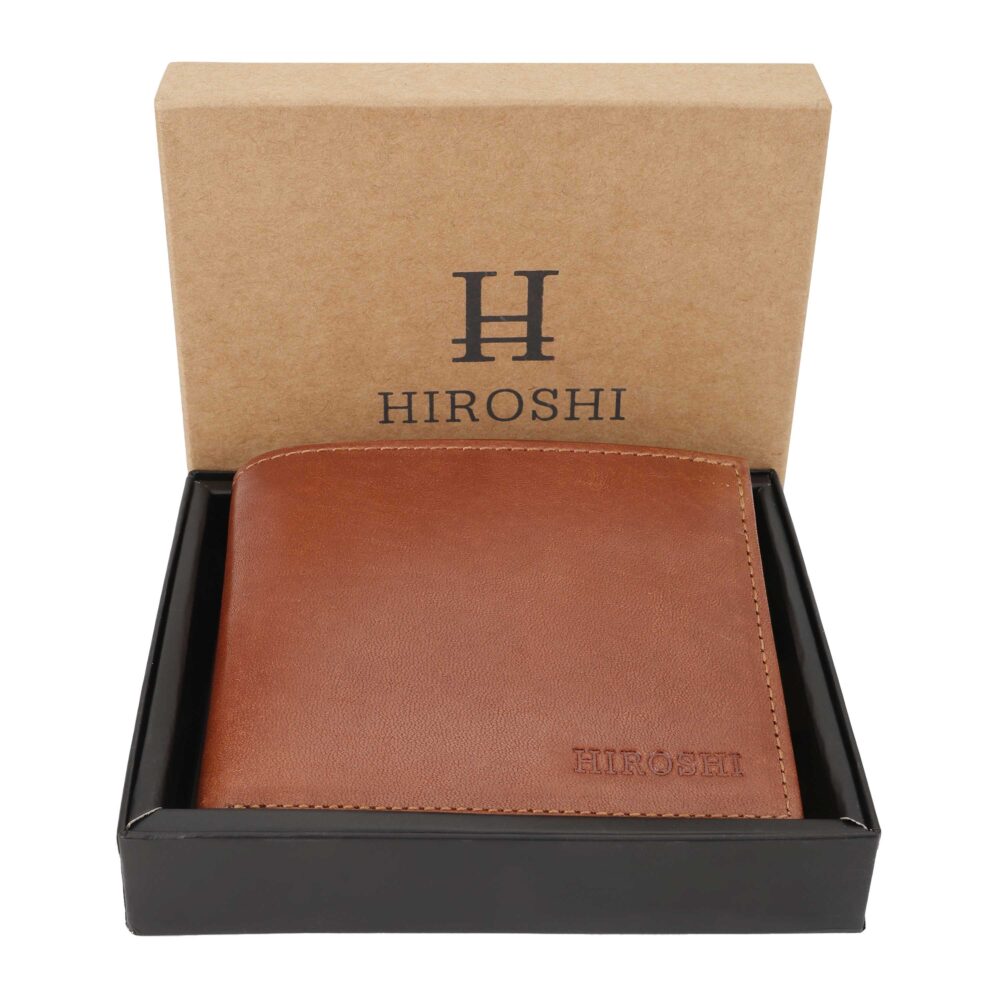 Tan Bi Fold Wallet - Image 4