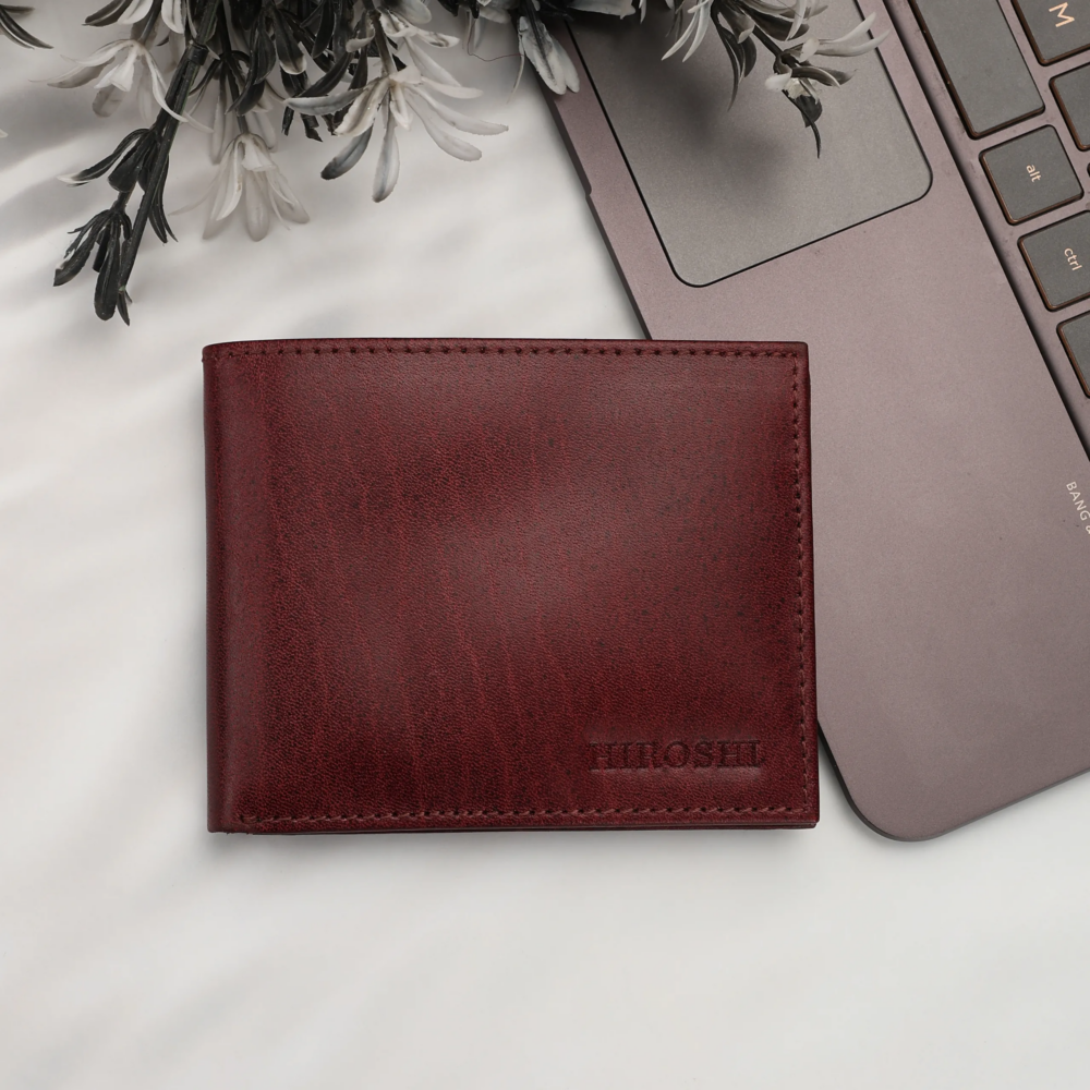 Wine Bi Fold Wallet