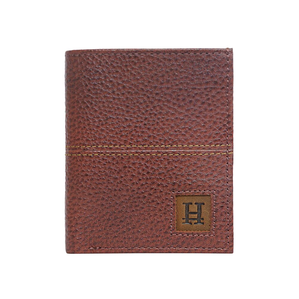 Tan Bi Fold Business Cards Wallet