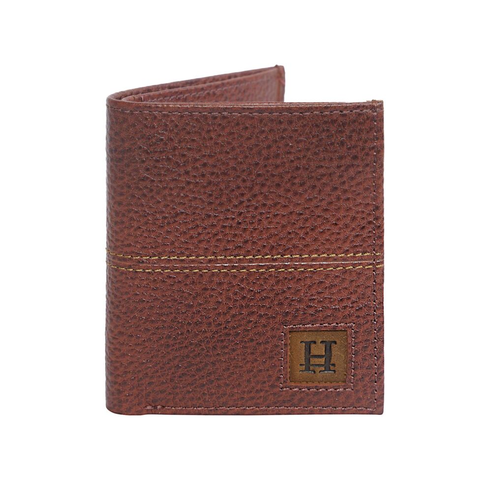 Tan Bi Fold Business Cards Wallet - Image 2