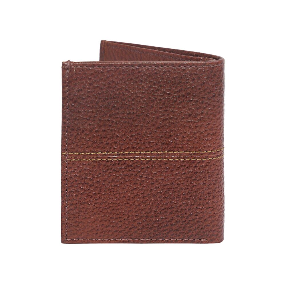 Tan Bi Fold Business Cards Wallet - Image 4